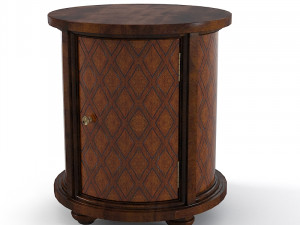 CENTURY Round Bedside Table MN5173 3D Model