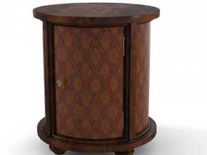 CENTURY Round Bedside Table MN5173 3D Model