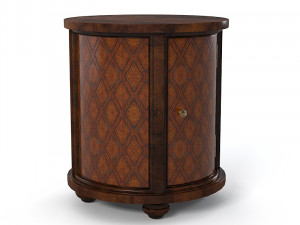 CENTURY Round Bedside Table MN5173 3D Model