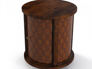 CENTURY Round Bedside Table MN5173 3D Model
