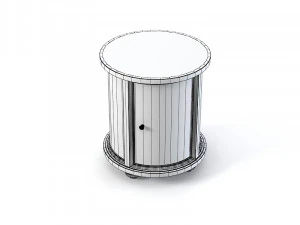 CENTURY Round Bedside Table MN5173 3D Model