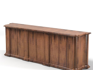 Century classic traditional commode chest buffet Modelo 3D