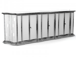 Century classic traditional commode chest buffet Modelo 3D