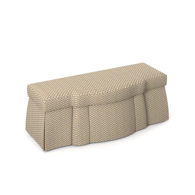 Century Cornel Storage Ottoman 33-906 3D 模型 .c4d .max .obj .3ds .fbx .stl .blend 