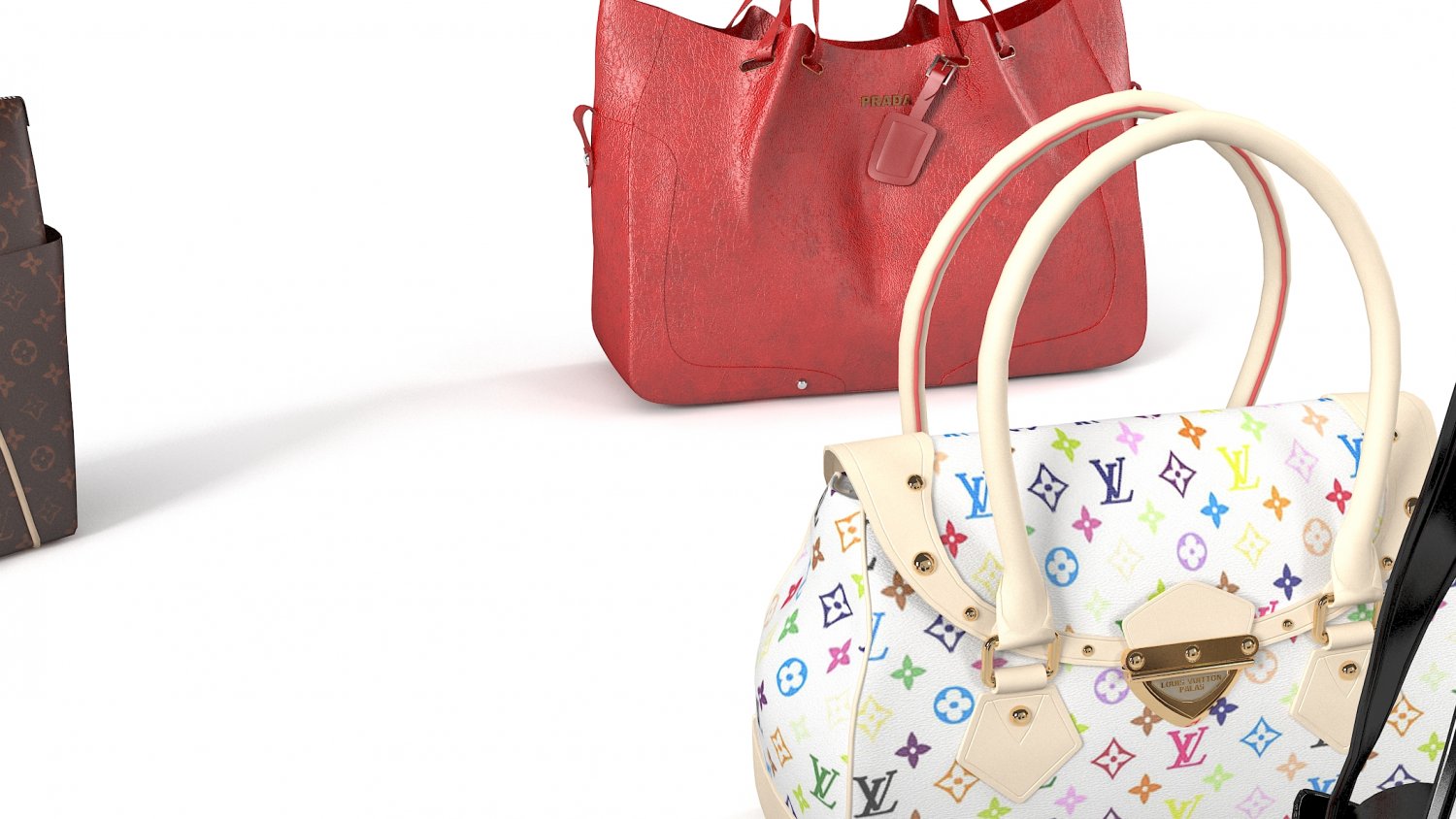 Louis Vuitton Bags set 3D Model in Other 3DExport