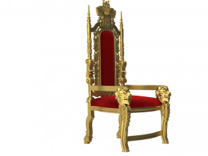 Throne chair 3D Model