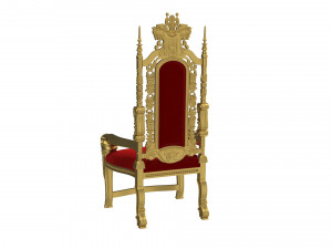 Throne chair Modelo 3D