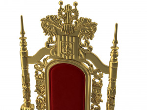 Throne chair Modelo 3D