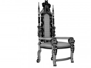 Throne chair Modelo 3D