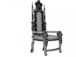 Taht sandalyesi 3D Model