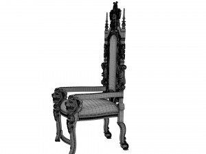 Throne chair Modelo 3D