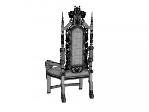 Throne chair Modelo 3D