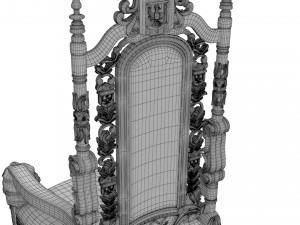Throne chair Modelo 3D