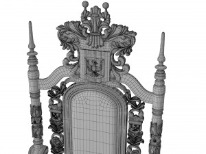 Throne chair Modelo 3D