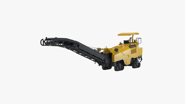 Asphalt cold milling machine Modelo 3D .c4d .max .obj .3ds .fbx .stl .blend 