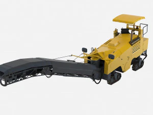 Asphalt cold milling machine 3D Model