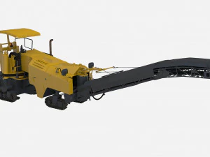 Asphalt cold milling machine 3D Model