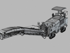 Asphalt cold milling machine Modelo 3D