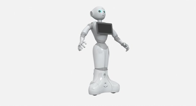 Pepper Robot Modelo 3D .c4d .max .obj .3ds .fbx .stl .blend 