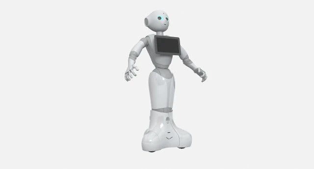 Pepper Robot 3D Model .c4d .max .obj .3ds .fbx .stl .blend