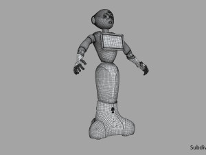 Pepper Robot Modelo 3D