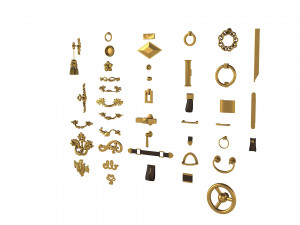 Cabinet Handles Set Modelo 3D