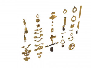 Cabinet Handles Set Modelo 3D