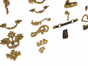 Cabinet Handles Set Modelo 3D