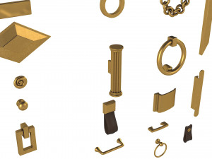Cabinet Handles Set Modelo 3D