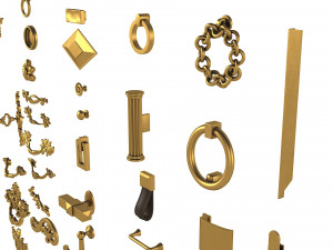 Cabinet Handles Set Modelo 3D