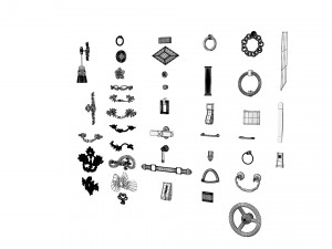 Cabinet Handles Set Modelo 3D