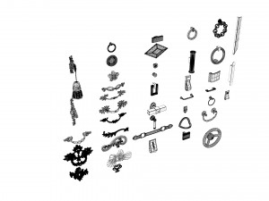 Cabinet Handles Set Modelo 3D