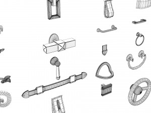 Cabinet Handles Set Modelo 3D