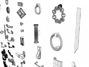 Cabinet Handles Set Modelo 3D