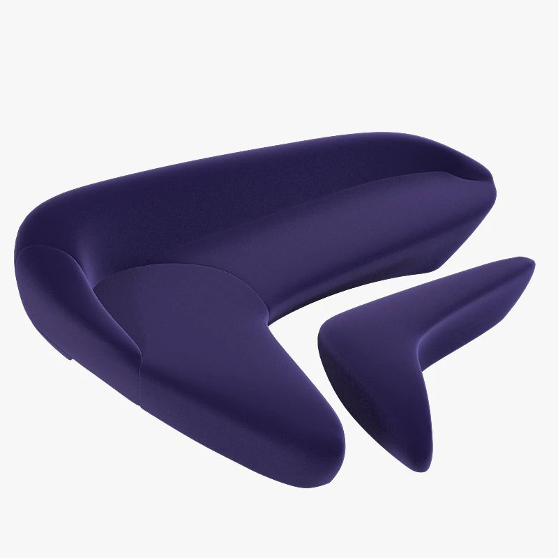 Zaha Hadid Moon System Sofa Furniture 3D Model .c4d .max .obj .3ds .fbx .stl .blend