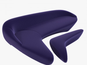 Zaha Hadid Moon System Sofa Furniture 3D Model