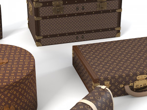 Louis Vuitton Bags set Modelo 3D