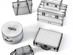 Louis Vuitton Bags set Modelo 3D