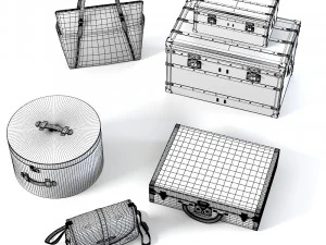 Conjunto de bolsos Louis Vuitton Modelo 3D