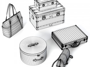 Louis Vuitton Bags set Modelo 3D