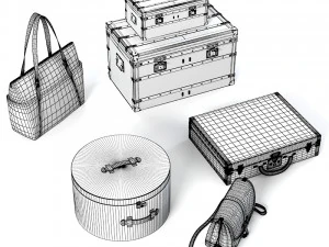 Conjunto de bolsos Louis Vuitton Modelo 3D