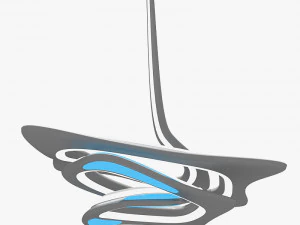 Zumtobel Lighteriors VorteXX Kroonluchter van Zaha Hadid 3D Model