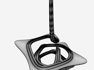 Zumtobel Lighteriors VorteXX Chandelier by Zaha Hadid 3D 모델