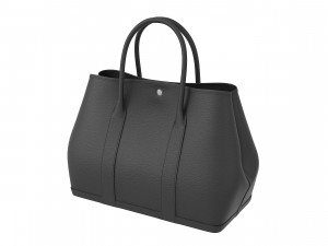 Black Leather Garden Party 36 Bag 3D Model