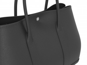 Black Leather Garden Party 36 Bag 3D Model