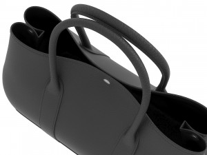 Black Leather Garden Party 36 Bag 3D Model