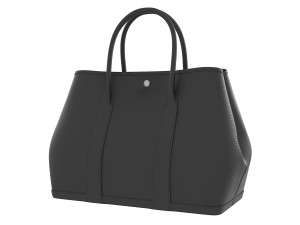 Black Leather Garden Party 36 Bag 3D Model