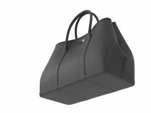 Black Leather Garden Party 36 Bag 3D Model