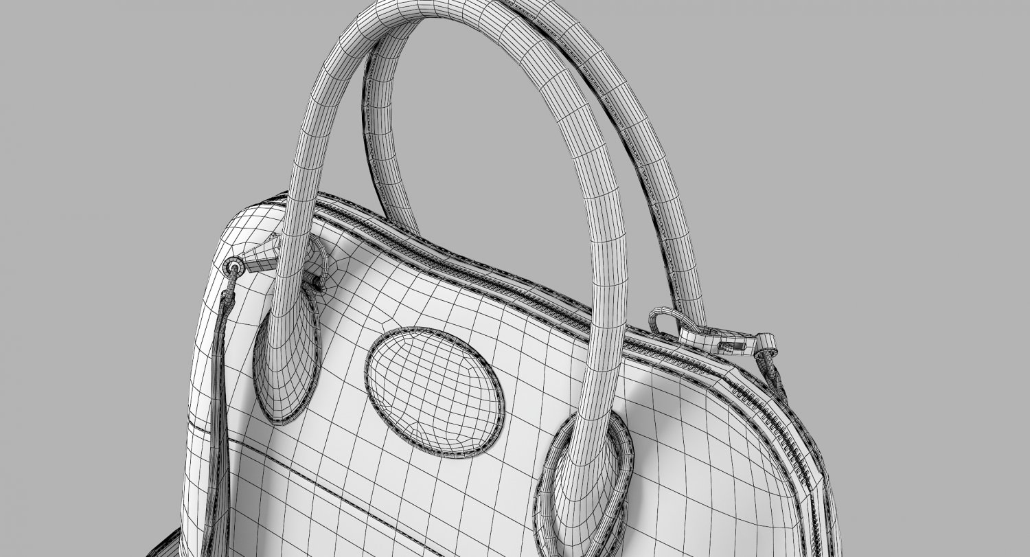 hermes birkin bag black leather 3D Model in Clothing 3DExport