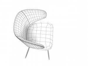Matiss modern dining chair Model 3D